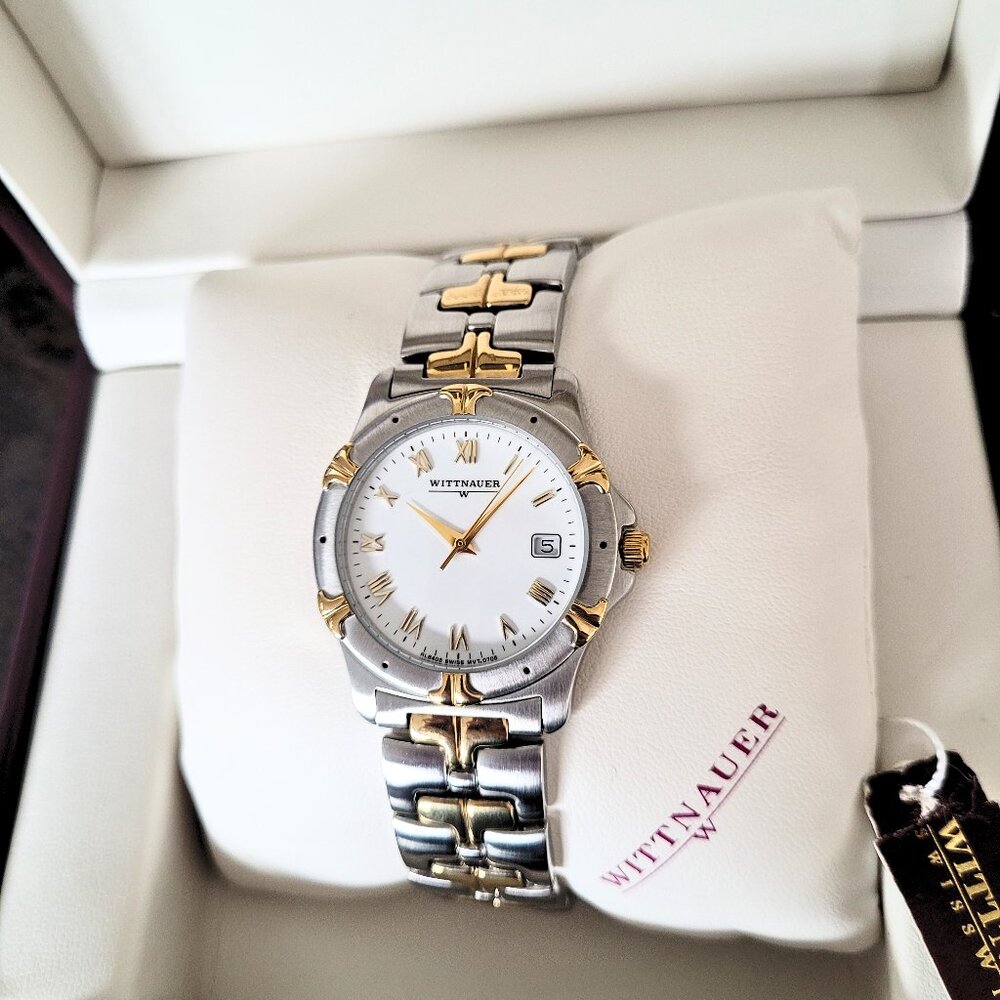 Wittnauer Unisex Swiss Classic 2-Tone Watch